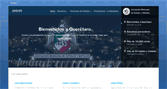 Desktop Screenshot of amhm-queretaro.com.mx